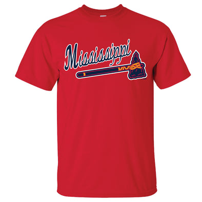 Mississippi Braves Jersey Tee Red
