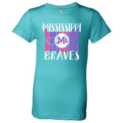 Mississippi Braves Youth Girls Trivium Tee
