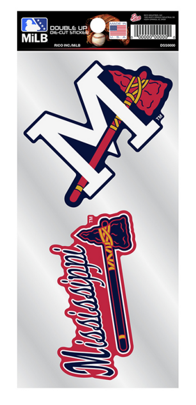 Mississippi Braves Double Up Decal