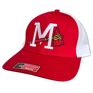 Mississippi Braves Youth Chino Twill Trucker Cap