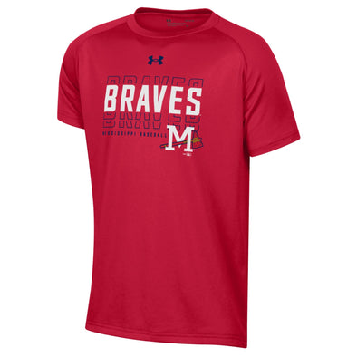 Mississippi Braves Under Armour Youth Tech Tee