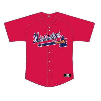 Mississippi Braves Replica Jersey Red