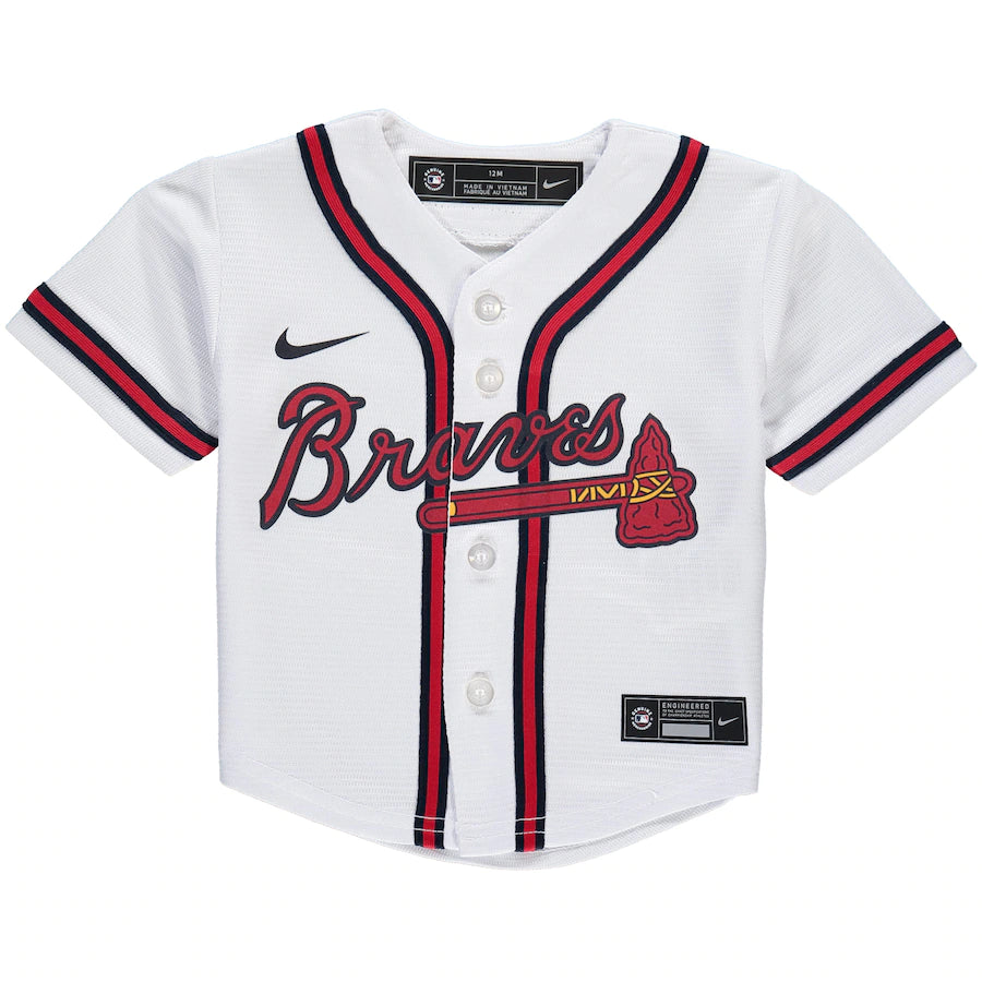Atlanta Braves Nike Replica Infant Home Jersey – Mississippi
